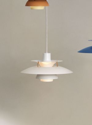 PH 5 mini taklampe - moderne hvit