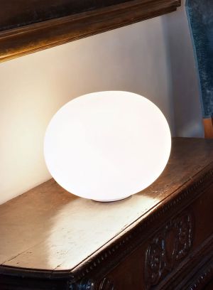Glo-Ball Basic 2 bordlampe - hvit