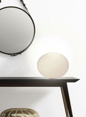 Globus bordlampe Ø30 cm - hvit