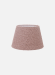 Lampeskjerm i trendy teddystoff i rosa, 26 cm i diameter