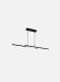 Smarthus - produktbilde av taklampe langbord, Fraioli-z langbordslampe i sort