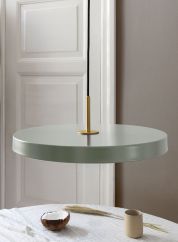 Asteria taklampe olive/messing