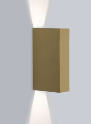 Slim flex utelampe vegg justerbar - golden