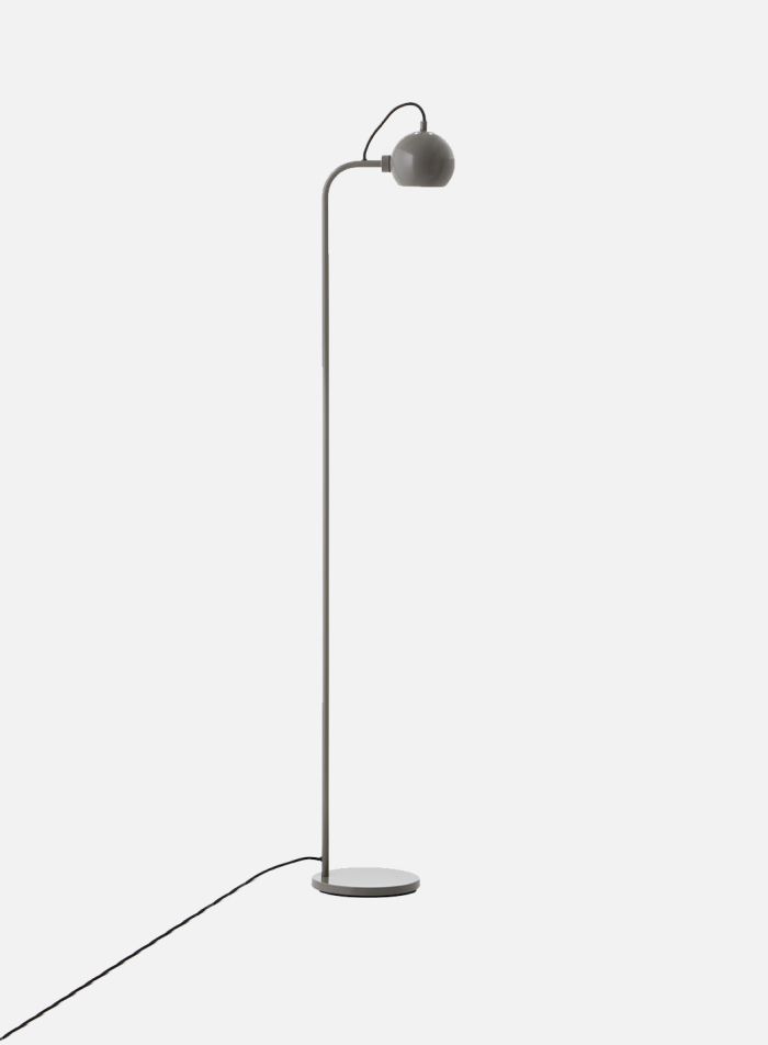 enkemand Splendor Afgift Ball single gulvlampe H138 - glossy varm grå