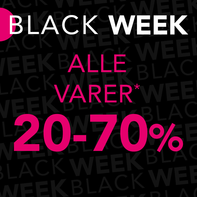 Black Week - Nesten alle varer 20-70%