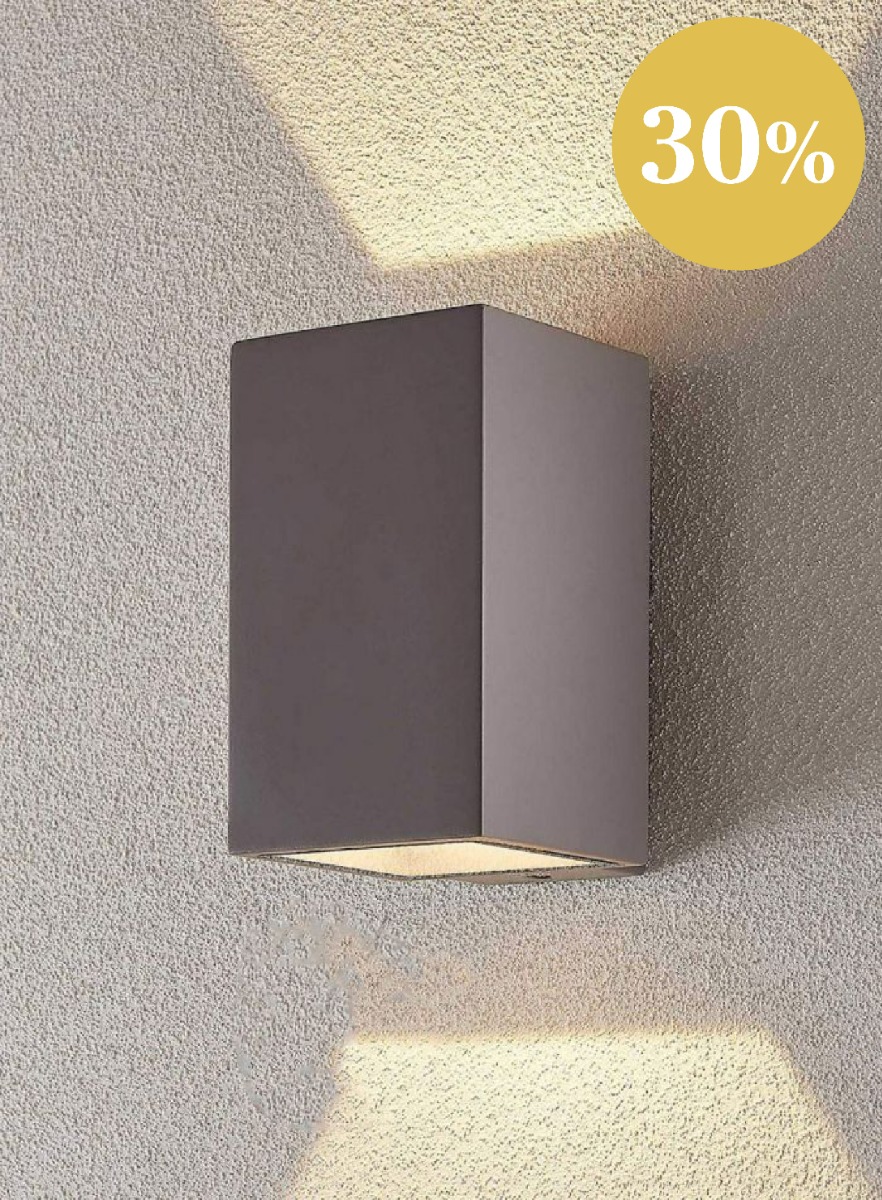 Cube utelampe vegg opp ned tilbud