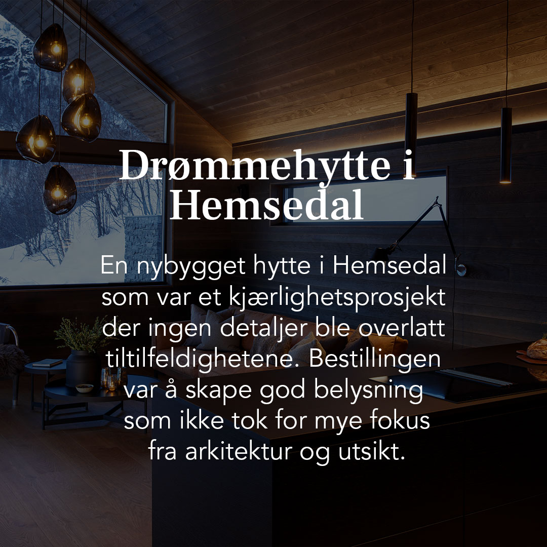 Belysning Drømmehytte Hemsedal - Secto Design Octo lamper