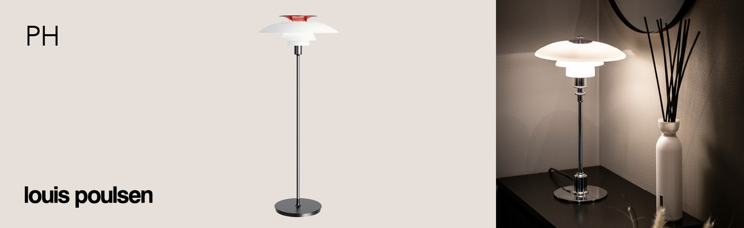 PH lamper fra Louis Poulsen - designet av Poul Henningsen